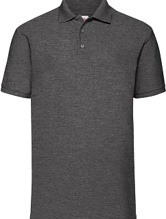 65/35 Pique Polo Piqué polo model 22531123 dark heather grey - Fruit of the Loom