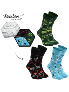 Duhové Rainbow Socks Ponožky Pro a 3 model 21606882 - ZOOKSY/RAINBOW SOCKS