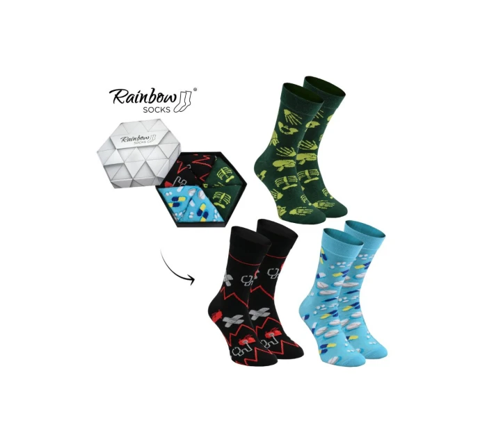 Duhové Rainbow Socks Ponožky Pro a 3 model 21606882 - ZOOKSY/RAINBOW SOCKS