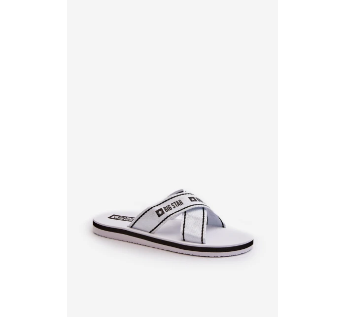 Dámské žabky na pěnové podrážce Big Star NN274A509 Bílé