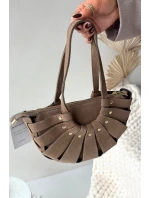 Kabelka z přírodního semiše béžová model 21728395 - Boto