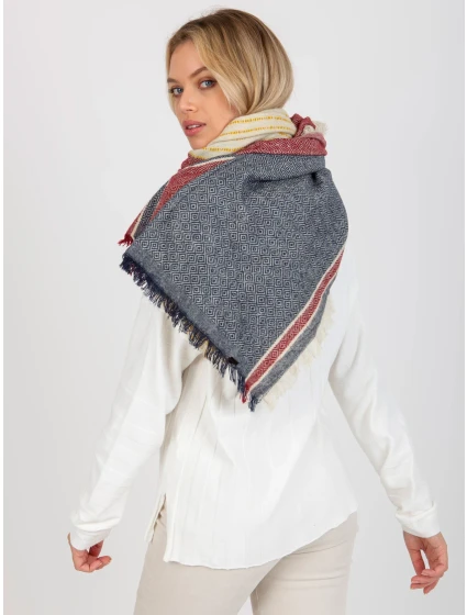 Dámský šátek AT CH tmavě modrý červený model 17846462 - FPrice Dámský šátek AT CH tmavě modrý červený model 17846462 - FPrice