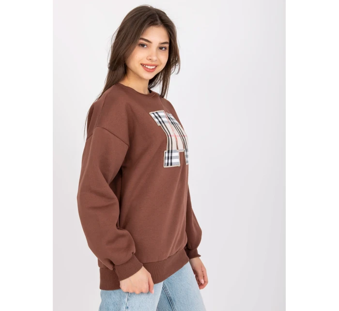 Mikina EM BL model 17195107 tmavě hnědá - FPrice Mikina EM BL model 17195107 tmavě hnědá - FPrice