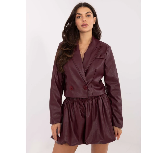 Spódnica IT SD model 21749928 bordowy - FPrice Spódnica IT SD model 21749928 bordowy - FPrice