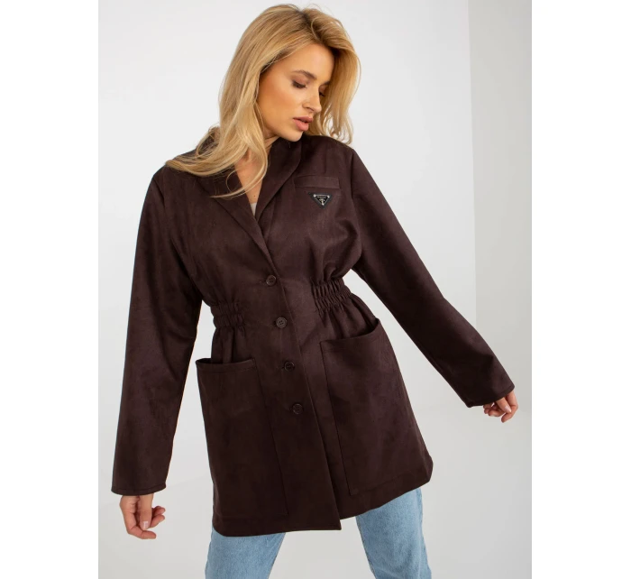 Dámský kabát LK PL  tmavě hnědá  model 18171336 - FPrice