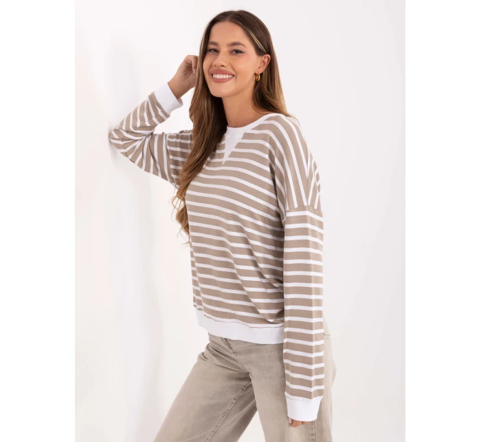 Bluzka RV BZ model 21406708 ciemny bezowy - FPrice Bluzka RV BZ model 21406708 ciemny bezowy - FPrice