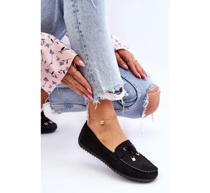 Klasické semišové mokasíny Černá Good Time Klasické semišové mokasíny Černá Good Time