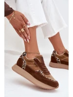 Dámské semišové tenisky Big Star HI-POLY SYSTEM – hnědá panterka Dámské semišové tenisky Big Star HI-POLY SYSTEM – hnědá panterka