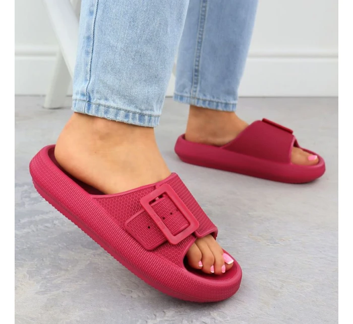 Dámské nazouváky / žabky RR274A583 Tmavě růžová - Big Star