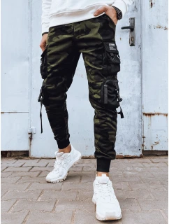 FashionStreet zelené pánské bojové kalhoty UX4207