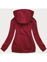 Dámská sportovní mikina ve vínové bordó barvě model 21393897 - J.STYLE