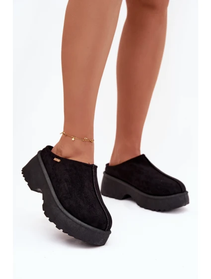 Dámské nízké sněhule na platformě černé Yrenna Dámské nízké sněhule na platformě černé Yrenna