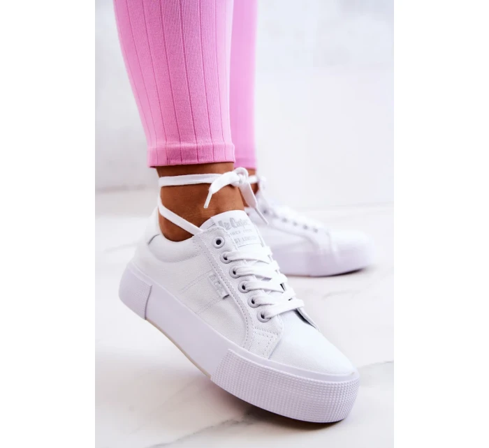 Tenisky na platformě Lee Cooper LCW-22-31-0884L Bílý Tenisky na platformě Lee Cooper LCW-22-31-0884L Bílý