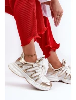 Dámské tenisky bílé a zlaté Ahmani Dámské tenisky bílé a zlaté Ahmani