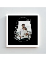 Plakát v rámu - čtverec 20x20 - květinové ohraničení 