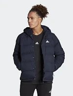 Pánská péřová bunda s kapucí M HG8750 Tmavě modrá - Adidas