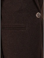 Płaszcz damski klasyczny brązowy model 22366687 - FashionStreet
