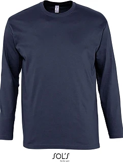 SOL'S Monarch Tričko s dlouhým rukávem 25.1420 navy