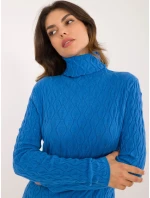 Sweter AT SW niebieski model 20493345 - FPrice Sweter AT SW niebieski model 20493345 - FPrice