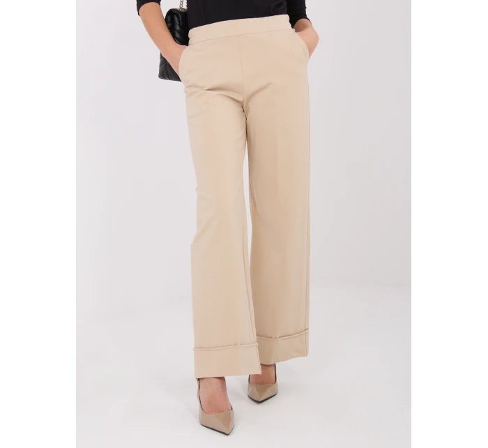 Spodnie IT SP model 21782539 beżowy - FPrice Spodnie IT SP model 21782539 beżowy - FPrice