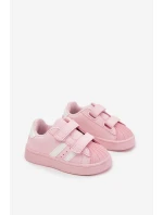 Dětské sportovní sneakers z eko kůže Renel – růžové Dětské sportovní sneakers z eko kůže Renel – růžové