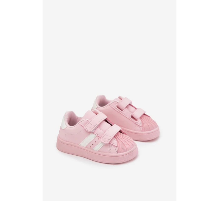 Dětské sportovní sneakers z eko kůže Renel – růžové Dětské sportovní sneakers z eko kůže Renel – růžové