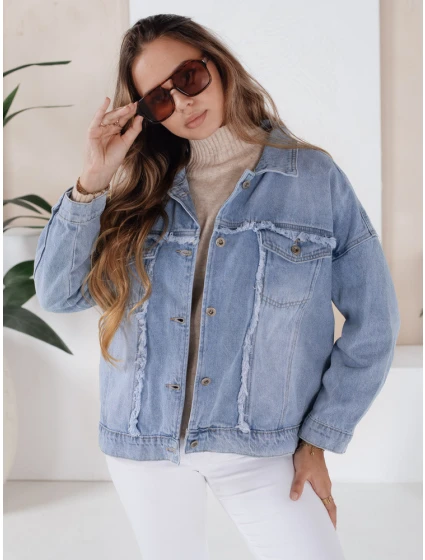 Dámská džínová bunda DENZARIA modrá FashionStreet TY4905