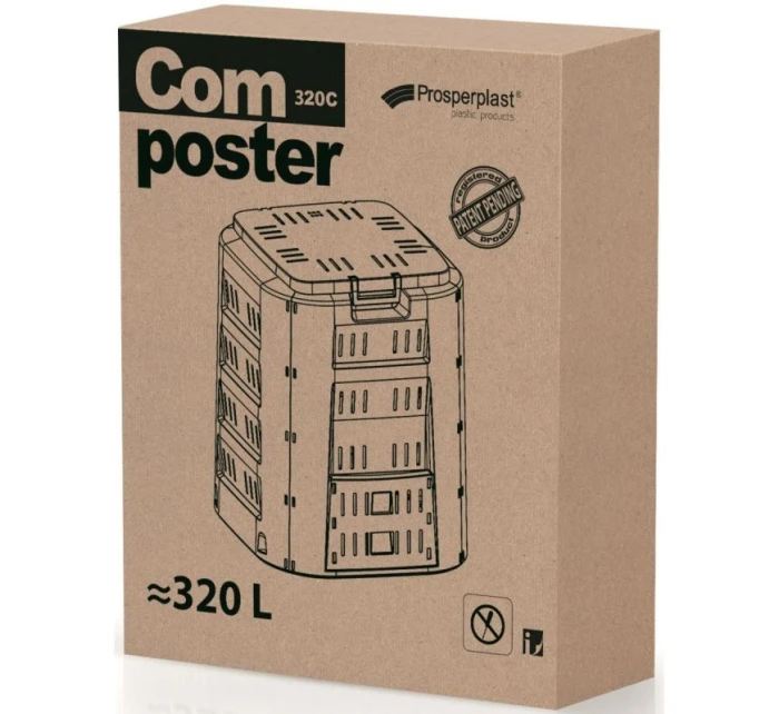 GARDEN COMPOSTER COMPOGREEN 320L PROSPERPLAST dětské