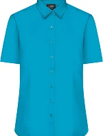 Daiber JN 679 Popelínová halenka s krátkým rukávem 02.0679 turquoise