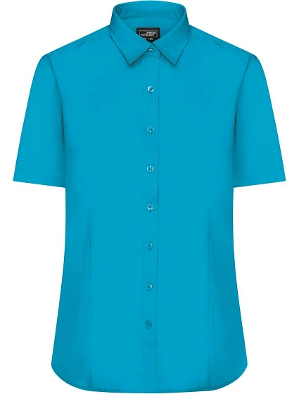 Daiber JN 679 Popelínová halenka s krátkým rukávem 02.0679 turquoise Daiber JN 679 Popelínová halenka s krátkým rukávem 02.0679 turquoise