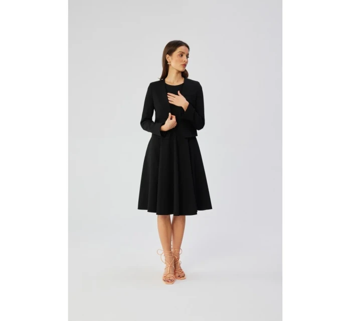 model 19647511 Blejzr s otevřenou přední částí černý - STYLOVE