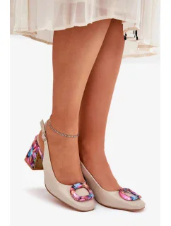 Sandály na podpatku model 210693 Step in style