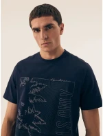 Pánské pyžamo 42598 Surf blue - HENDERSON Pánské pyžamo 42598 Surf blue - HENDERSON