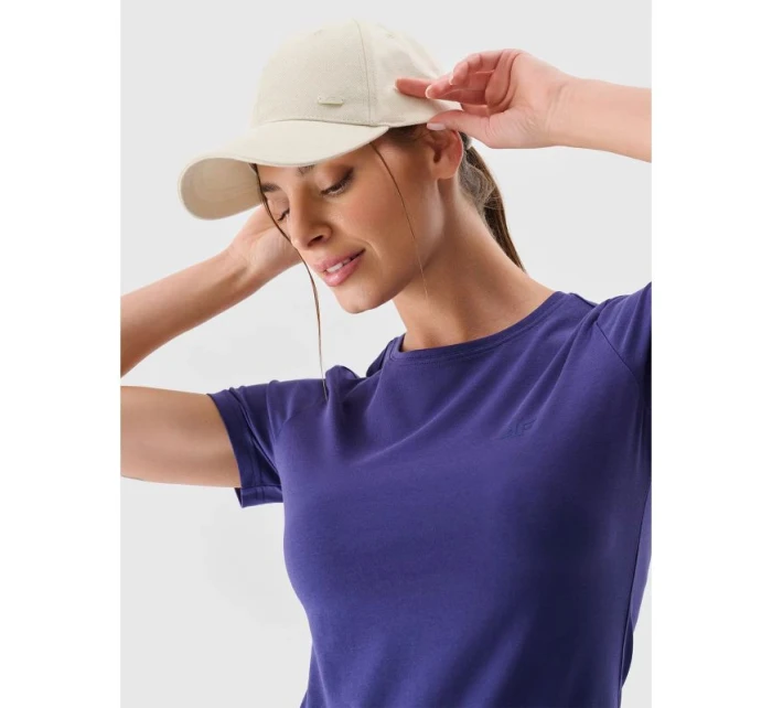 Dámské bavlněné tričko slim model 21432841 - 4F Dámské bavlněné tričko slim model 21432841 - 4F