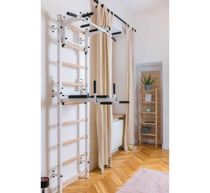 GYMNASTICKÝ ŽEBŘÍK S NASTAVITELNOU TYČÍ A ZÁBRADLÍM BENCHK 732W GYMNASTICKÝ ŽEBŘÍK S NASTAVITELNOU TYČÍ A ZÁBRADLÍM BENCHK 732W