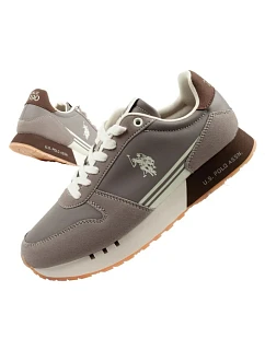 U.S. Polo model 22115497 sportovní boty tenisky pánské módní pohodlné hnědé