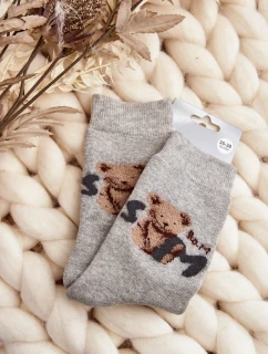 Teplé Bavlněné Ponožky S model 21645003 Šedé - Aura.via