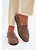 Dámské mokasíny z přírodního semiše Big Star model 22069362 Béžové - Big Star Shoes Dámské mokasíny z přírodního semiše Big Star model 22069362 Béžové - Big Star Shoes