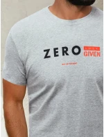 Pánské tričko s potiskem světle šedé Dstreet RX4744 Pánské tričko s potiskem světle šedé Dstreet RX4744