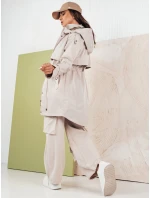 Dámská přechodná bunda parka šedá Dstreet model 21975178 - FashionStreet Dámská přechodná bunda parka šedá Dstreet model 21975178 - FashionStreet