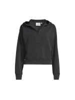 CASALL Peachy Mikina s kapucí do V černá CASALL Peachy Mikina s kapucí do V černá