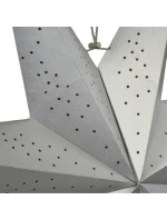 PAPÍROVÉ ZÁVĚSNÉ DEKORATIVNÍ HVĚZDY 75CM stříbrné dětské