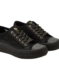 Lee Cooper dámské sportovní boty black platform lace-up dámské