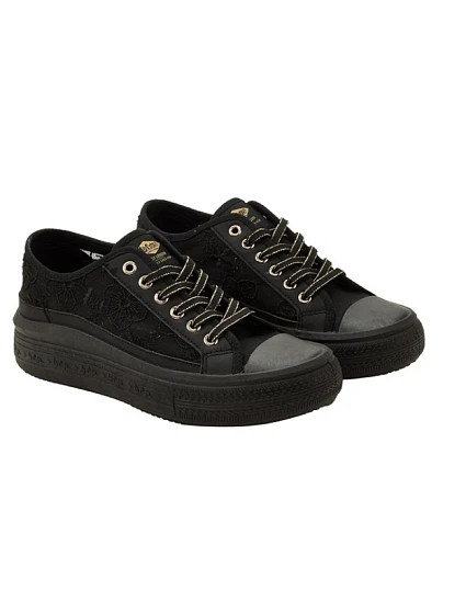 Lee Cooper dámské sportovní boty black platform lace-up dámské Lee Cooper dámské sportovní boty black platform lace-up dámské