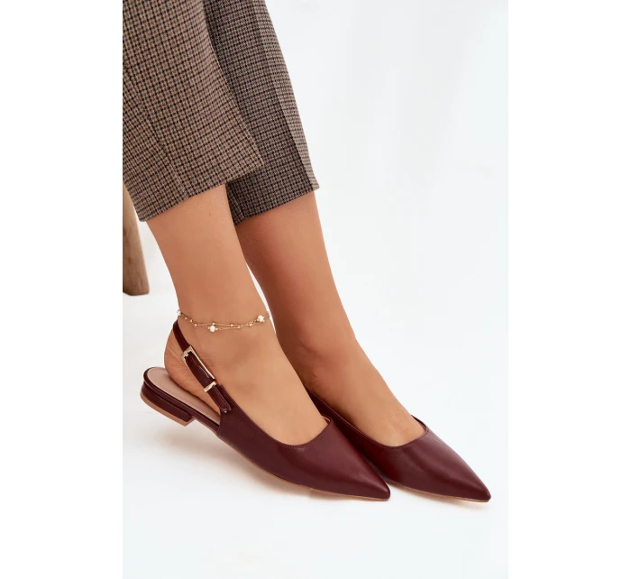 Baleríny Zlatou Bordové model 21919482 - Boto