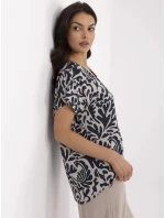 Bluzka model 21057931 granatowy - FPrice Bluzka model 21057931 granatowy - FPrice