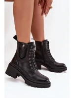 Dámské zateplené kotníkové boty Vinceza – černé Dámské zateplené kotníkové boty Vinceza – černé