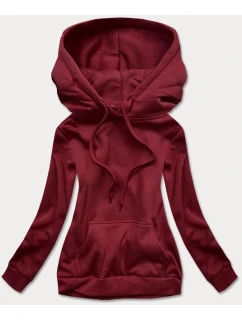 Dámská tepláková mikina ve vínové bordó barvě (W02-21)