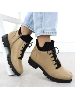 Béžové dámské boty model 21905622 - JEZZI Béžové dámské boty model 21905622 - JEZZI