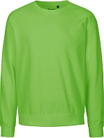 Neutral O 63001 Unisex raglánová mikina z bio bavlny 77.6301 lime